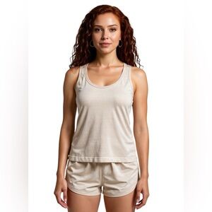 Lululemon Beige Racerback Tank Top Seamless